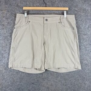 KUHL Splash Shorts Womens 14 Beige Outdoor Hiking Camp Gorpcore